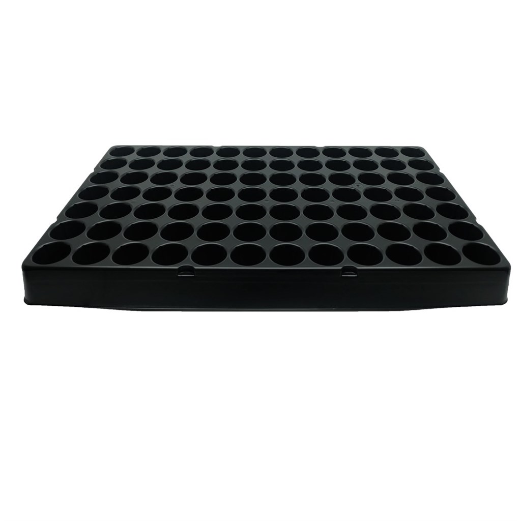 CONTENITORE ALVEOLI CON BORDO 84 FORI